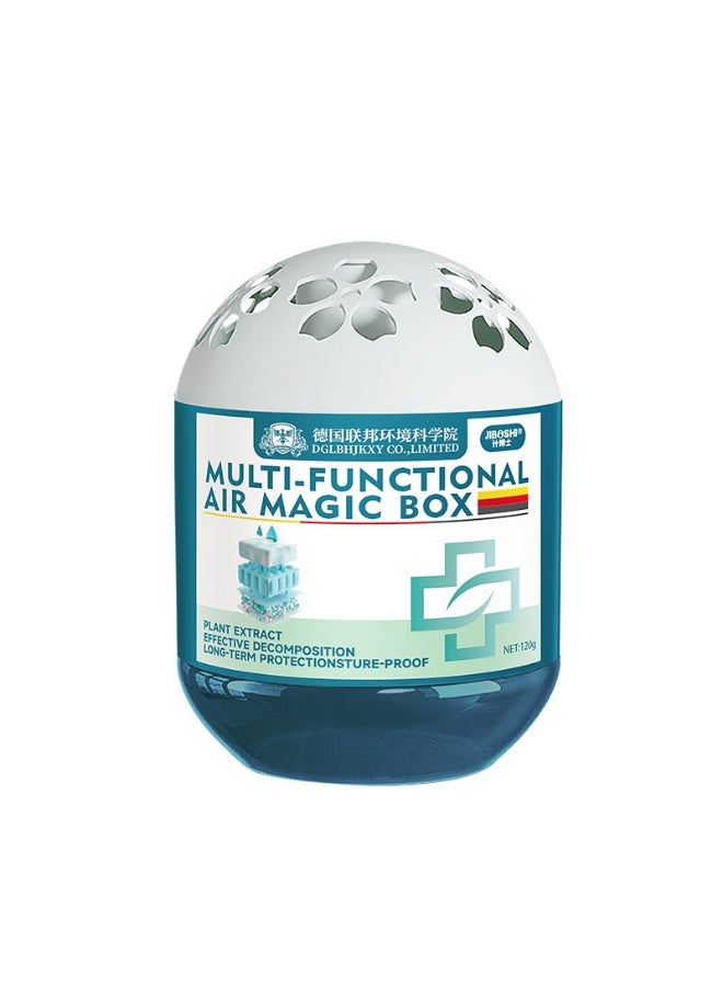 صندوق الهواء السحري متعدد الوظائف، 120 جرام لتنقية الهواء الداخلي وإزالة الغبار، تركيبة مستخلصة من النباتات، معطر متعدد الاستخدامات للمنزل، غرفة النوم، الخزانة، المكتب - Image 1